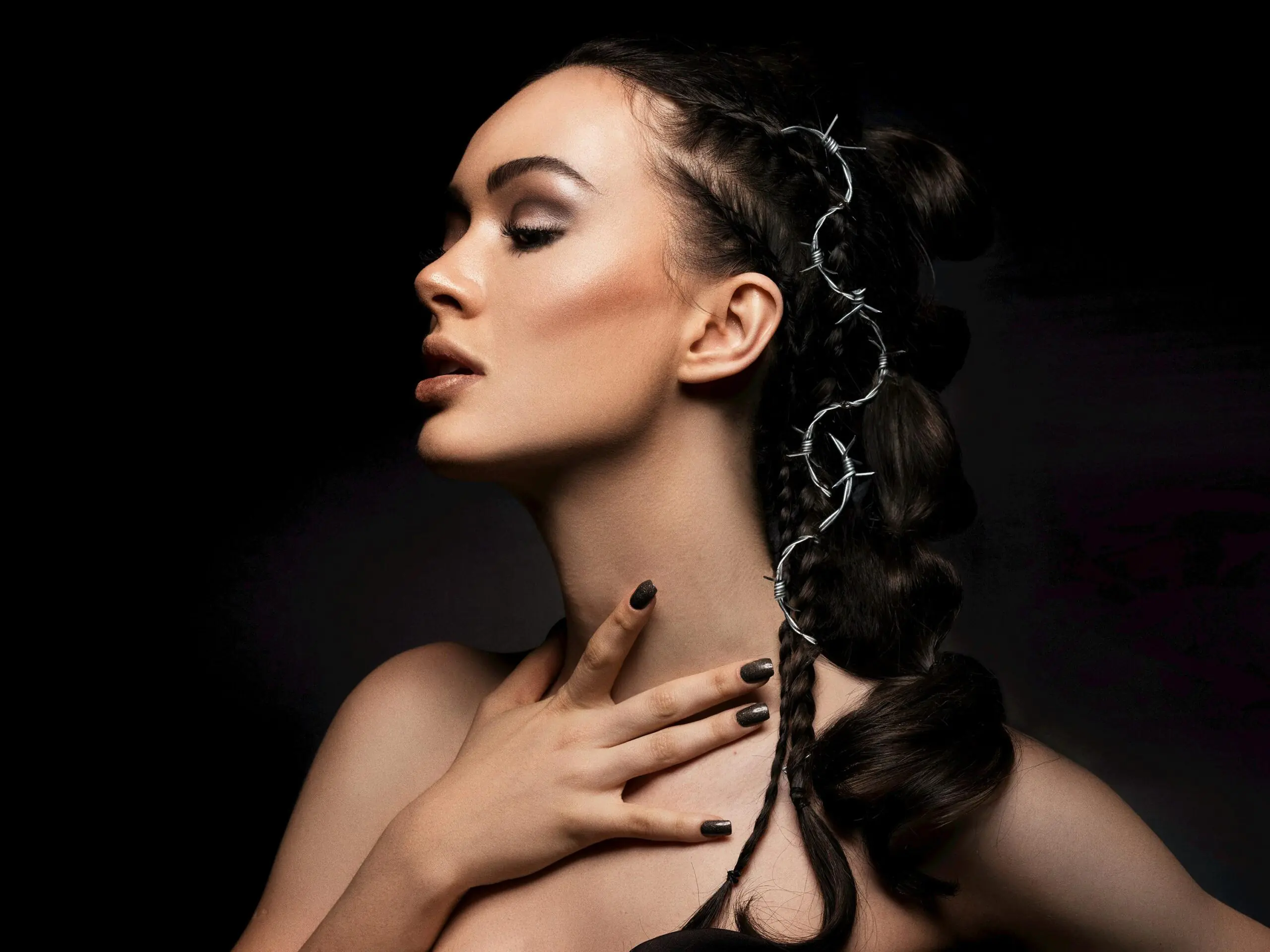 Trenza Francesa con pelo suelto