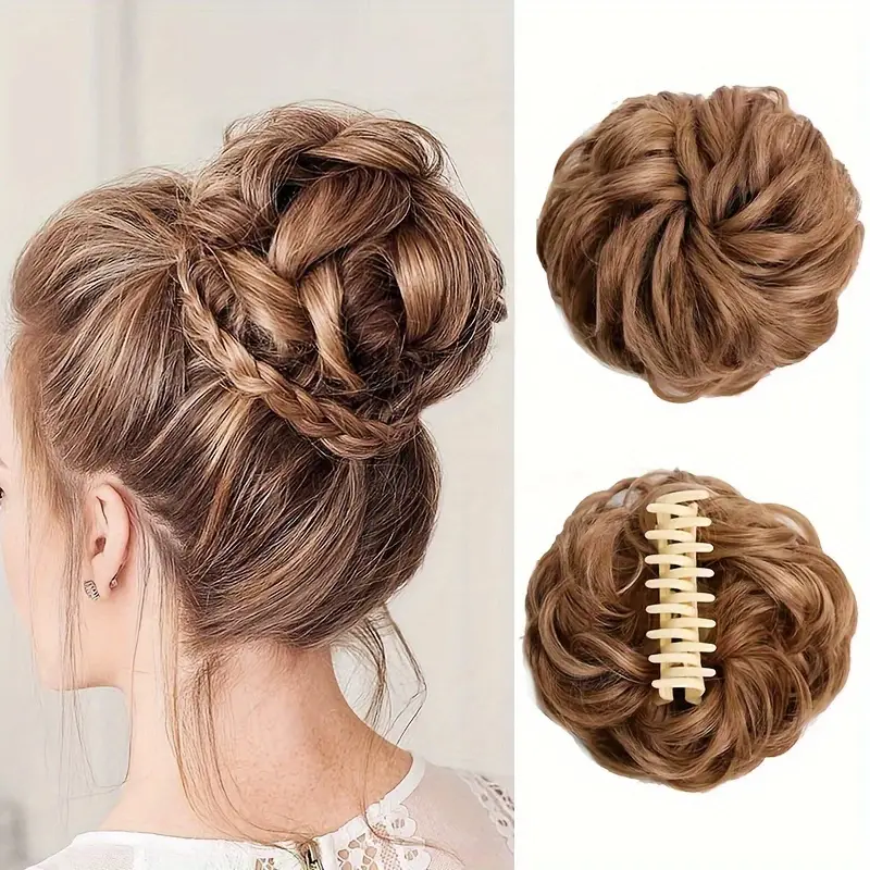 half-up bun