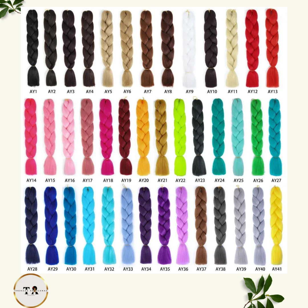 Kanekalon de 1 Tono - 41 colores para Elegir