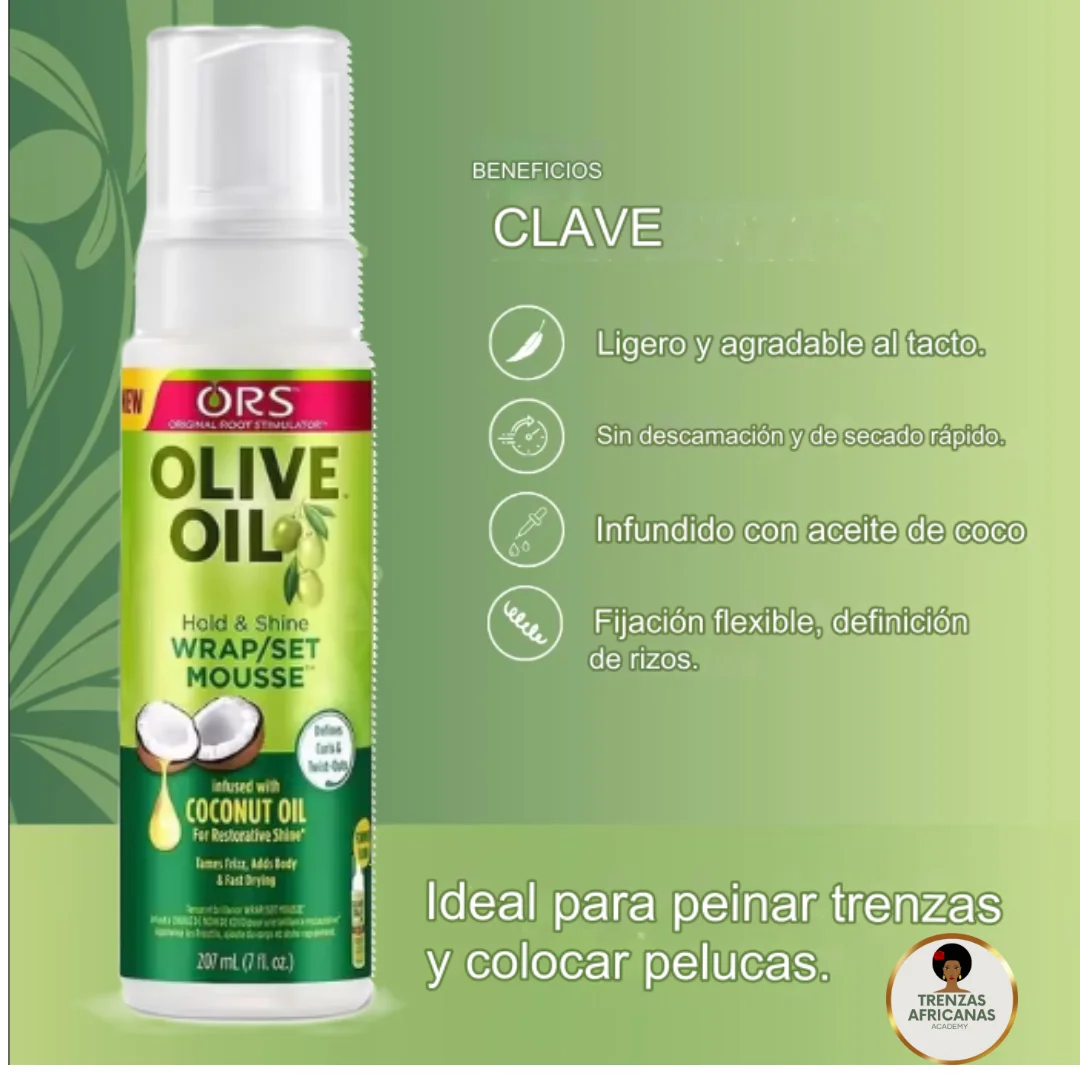 Mousse de Aceite de Oliva para Cabello Rizado y Pelucas - Envío Gratis - Imagen 3