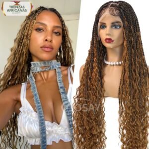 Peluca de trenzas Bohemias 36 pulgadas - Envío gratis