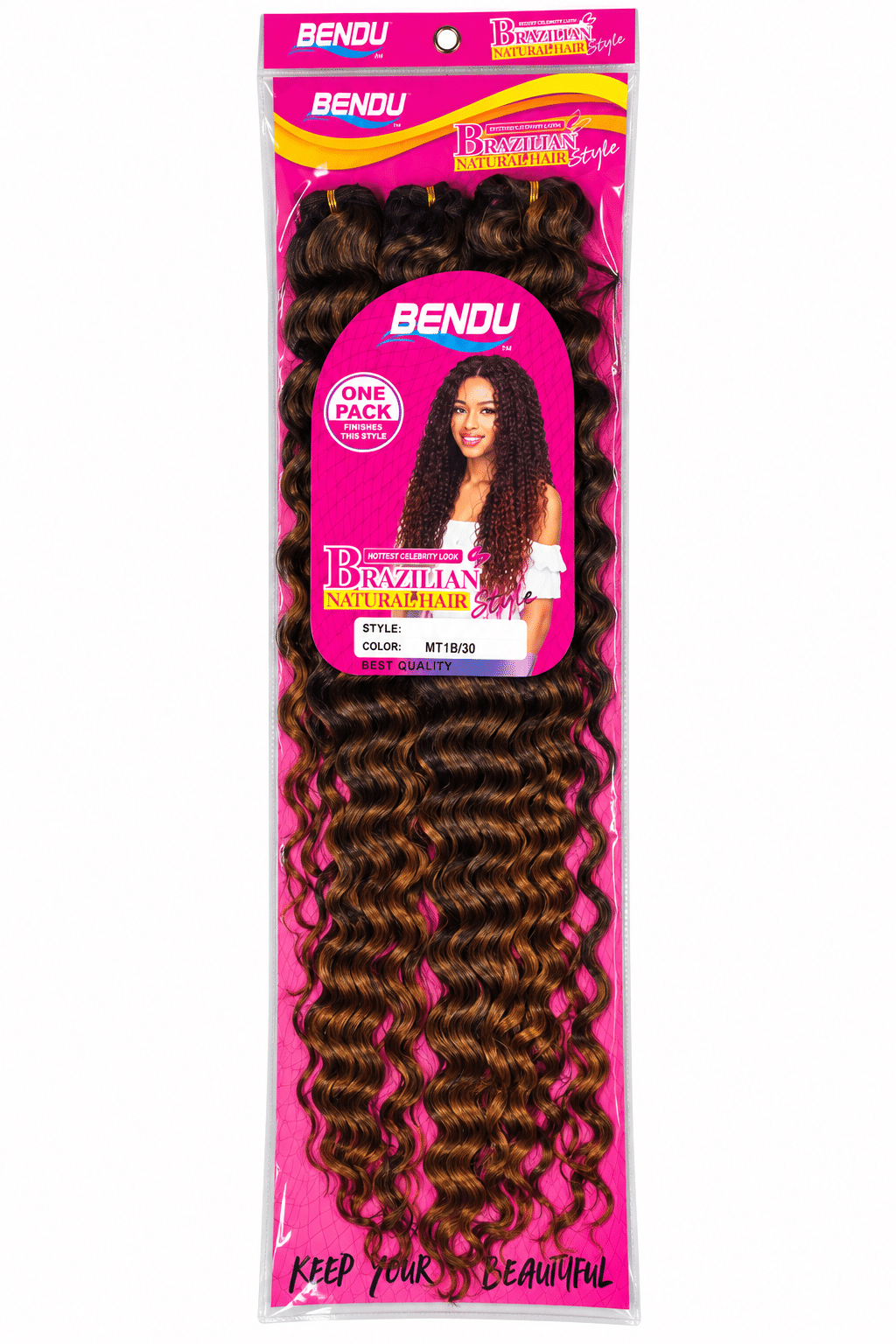 Extensiones Crochet Rizadas BENDU Brazilian Style – Color MT1B/30
