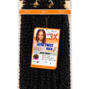 Extensión Afro Twist Ghana Twist 16” – Jmail 3X – Color 1 Negro